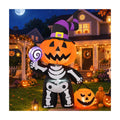 6 FT Inflatable Pumpkin Skull Outdoor Decoration with Built-in LEDs Z336