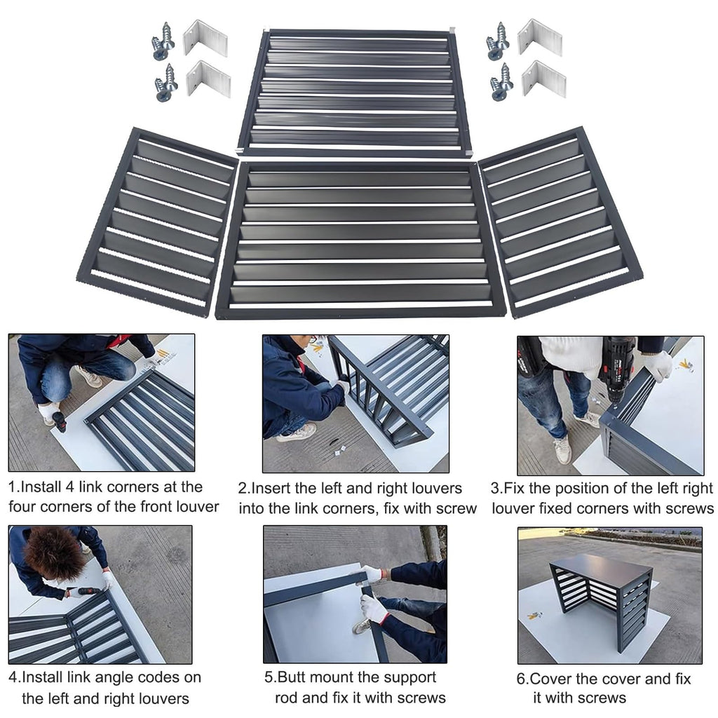 Aluminum Mini-Split Condenser Cover T190843