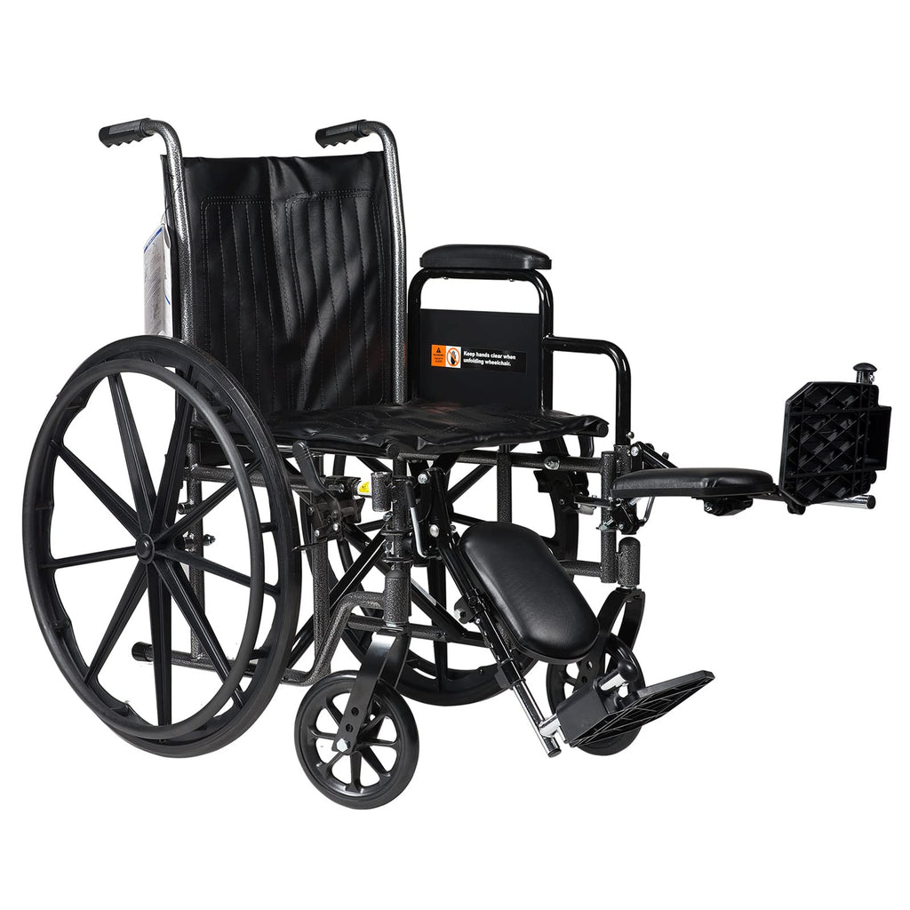 Silver 16 x 16 Wheelchair with Detachable Desk Arms and Elevating Leg Rests F386279