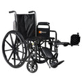 Silver 16 x 16 Wheelchair with Detachable Desk Arms and Elevating Leg Rests F386279