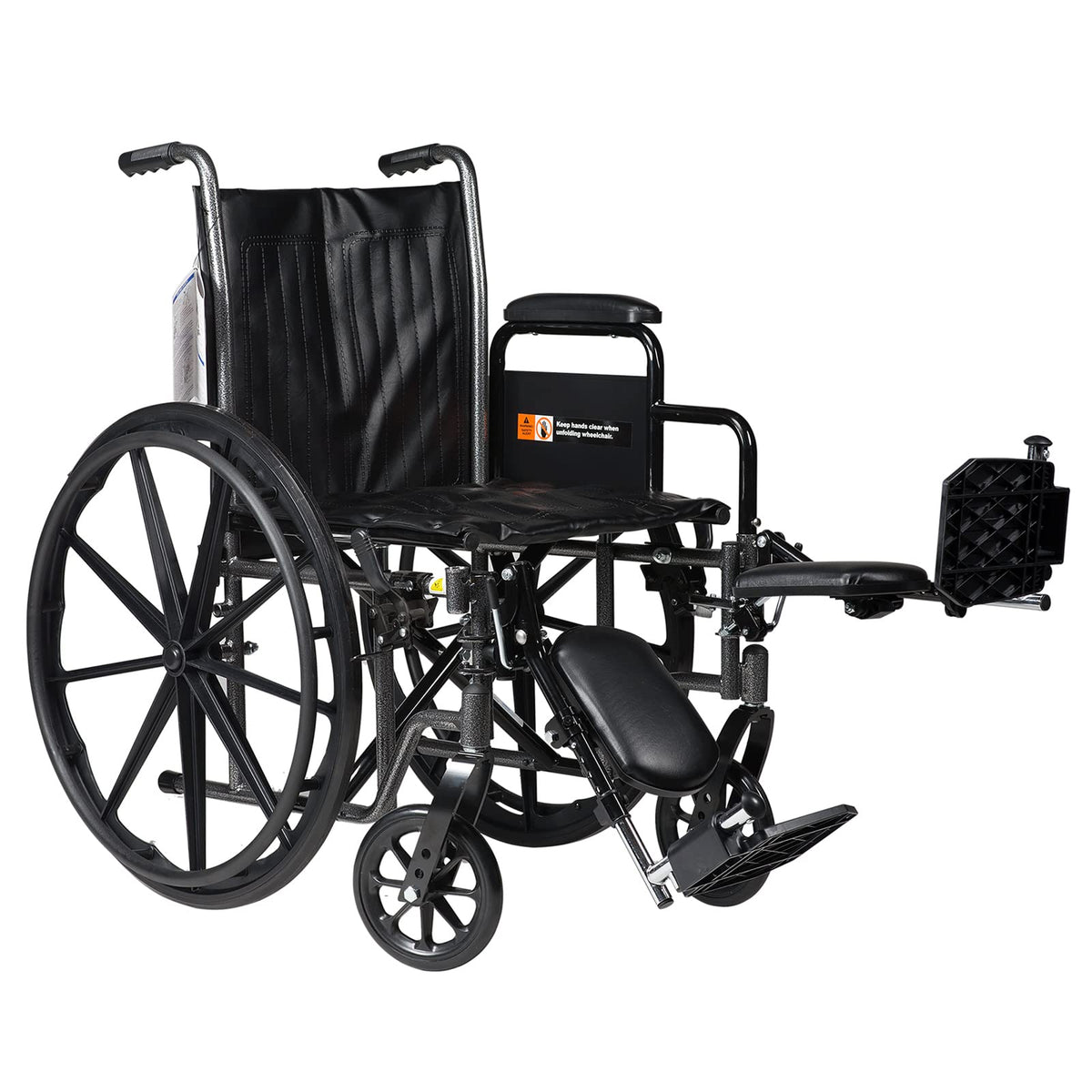 Silver 16 x 16 Wheelchair with Detachable Desk Arms and Elevating Leg Rests F386279