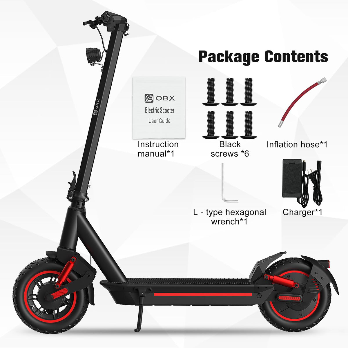 Electric Scooter for Adults, 1200W Motor, 30 MPH, 33 Miles Range, Foldable Q5882