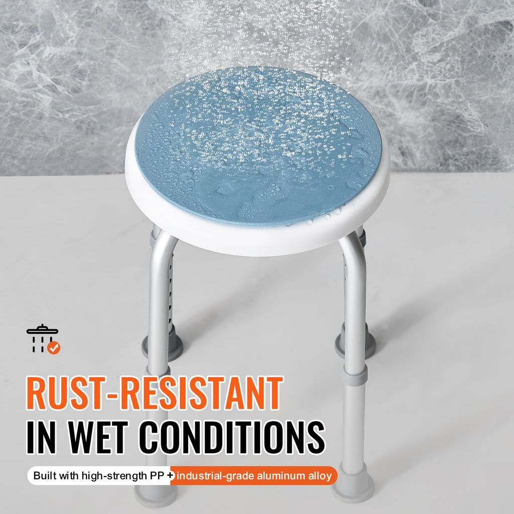 Adjustable Non-Slip Shower Chair 300 lbs Capacity A82140