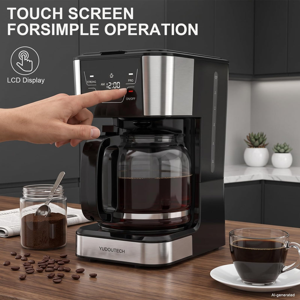12-Cup Programmable Drip Coffee Maker J596