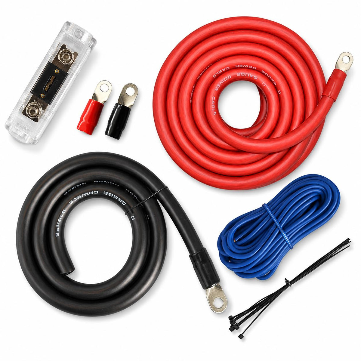 0 Gauge Amp Kit Power Amplifier Install Wiring Cables A247456