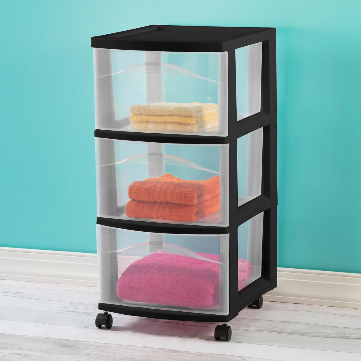 3-Drawer Cart with Wheels, 2-Pack M694309