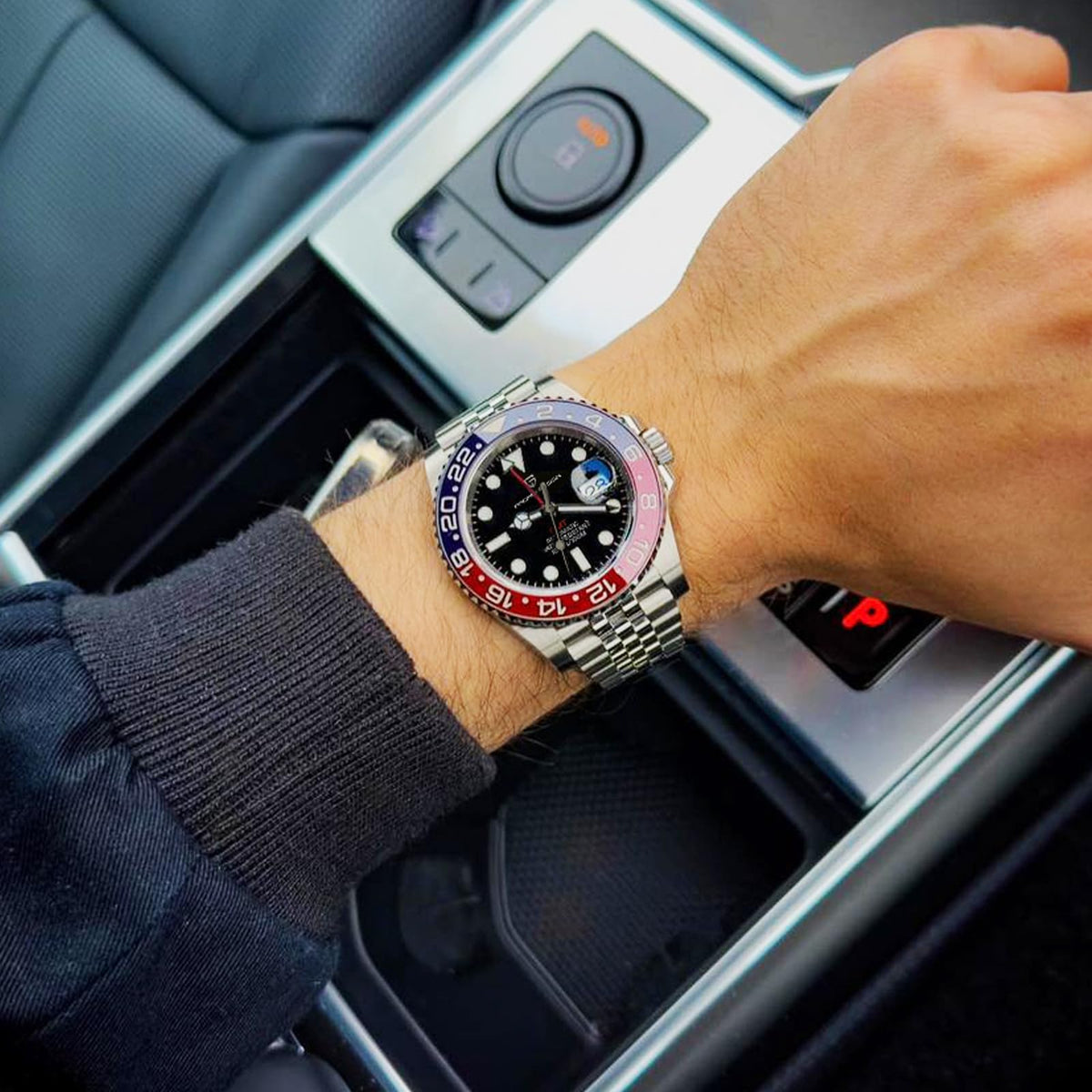 Automatic 40MM Date 100M Waterproof Stainless Steel Sapphire Glass Men Watch Z755