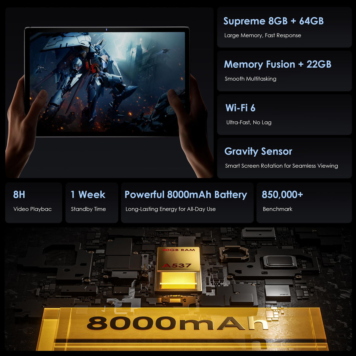 10 inch Android Tablet with Keyboard U945