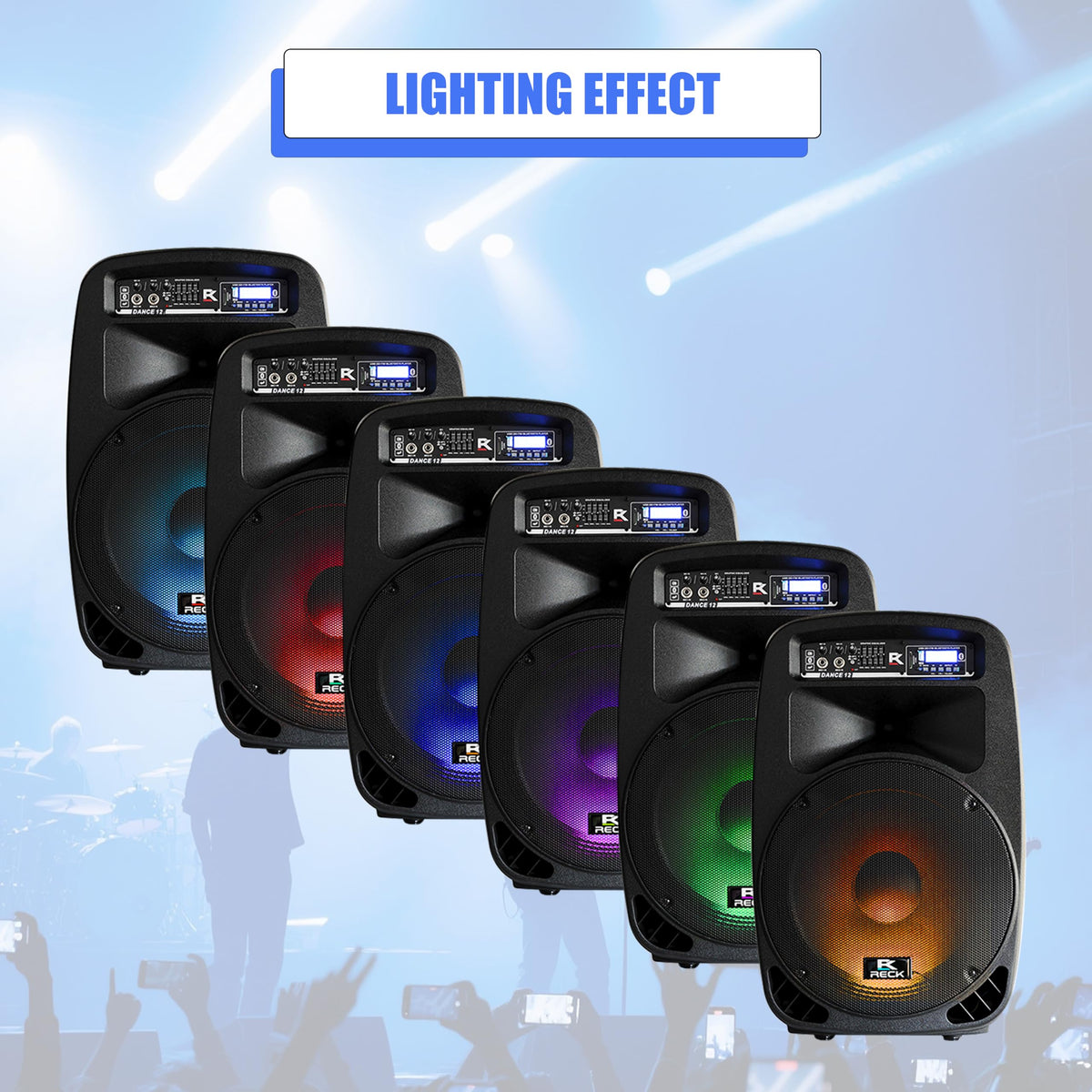 Portable 12-Inch 1000 Watts 2-Way Powered PA Speaker System E388854