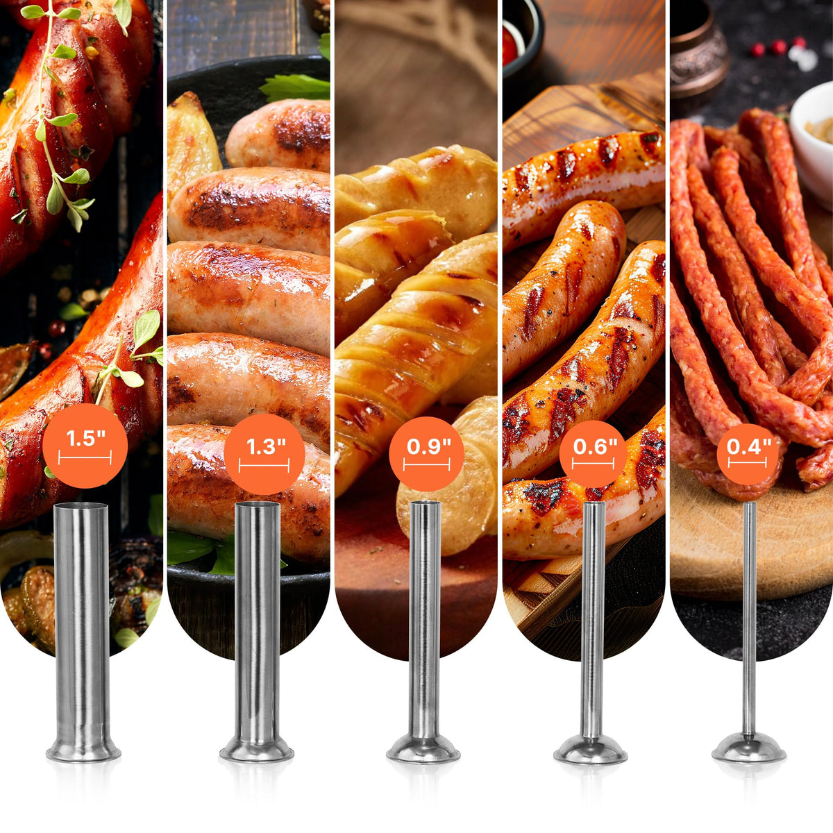 10L Electric Sausage Stuffer with 5 Tubes B136