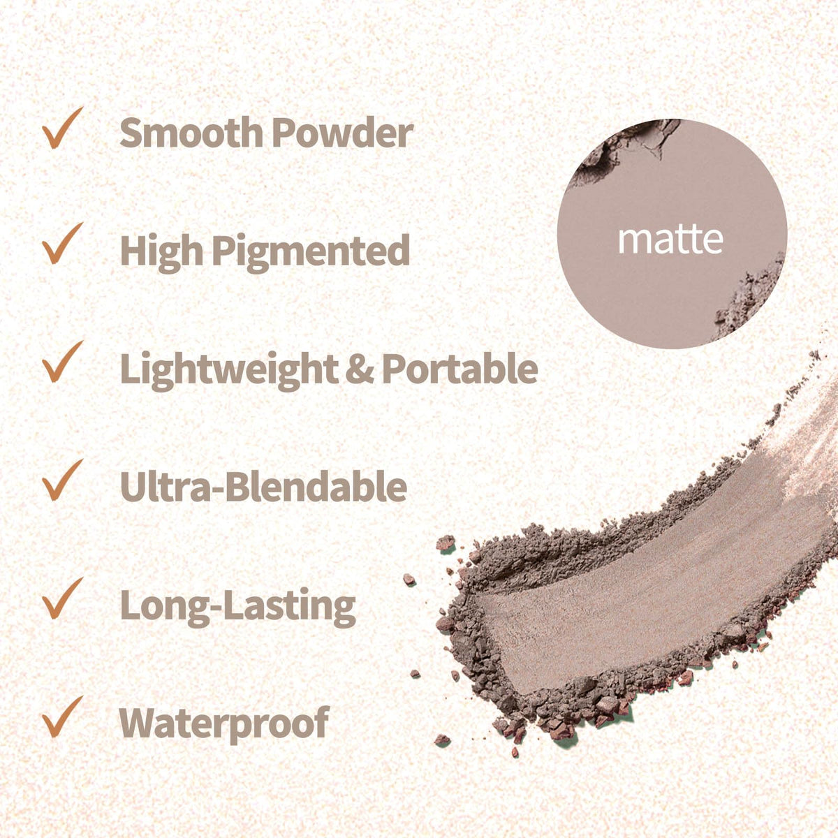 Mini Neutral Nude Matte Eyeshadow Palette C423