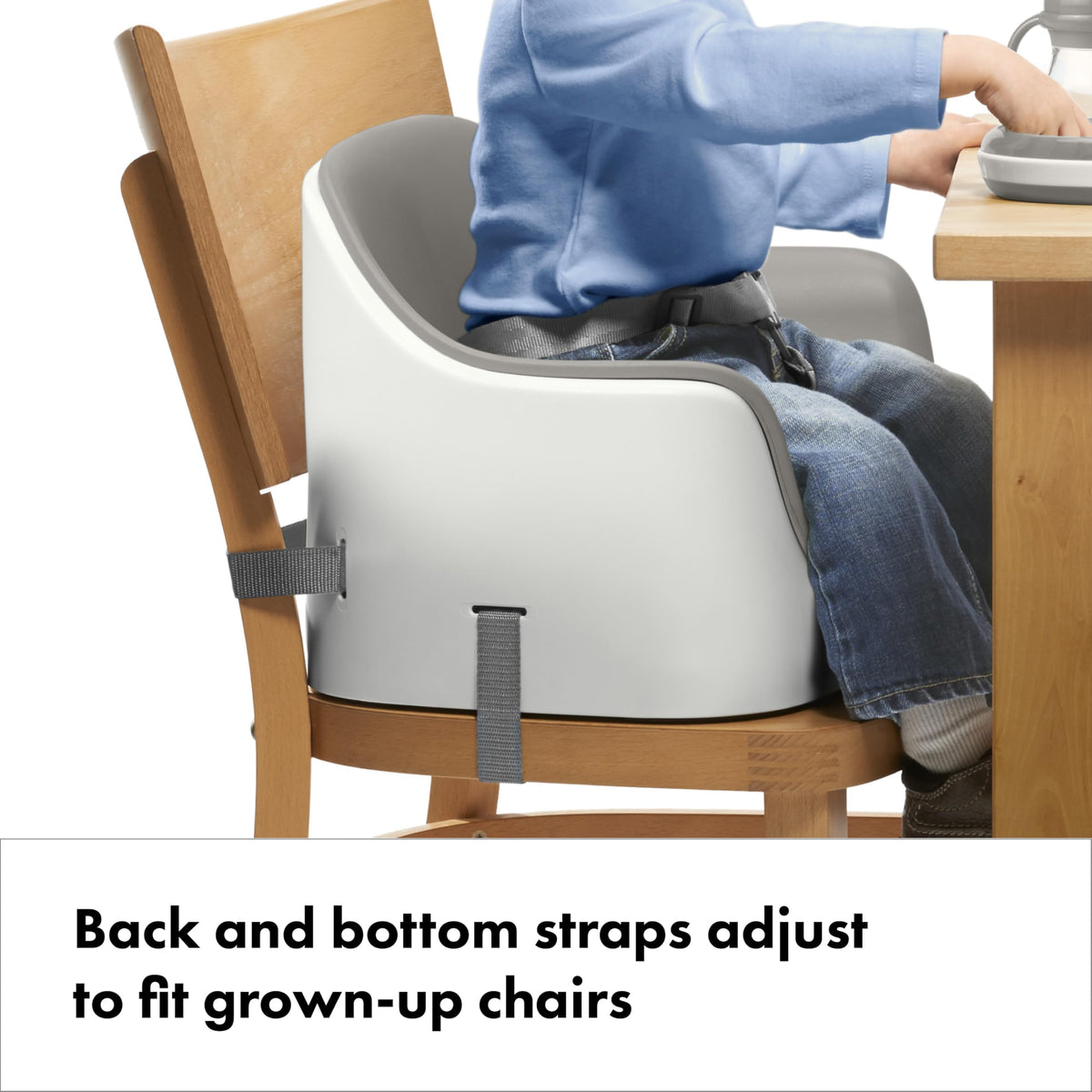 Gray Toddler Booster Seat with Removable Cushion P158614
