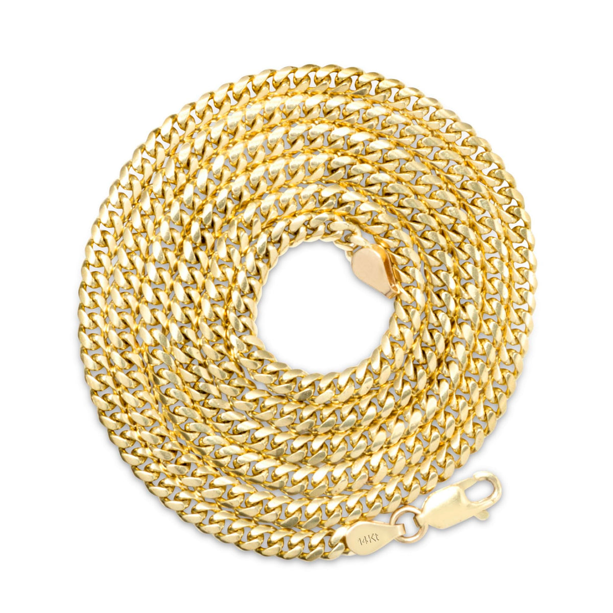 14k Yellow Gold Cuban Link Chain Necklace X461099
