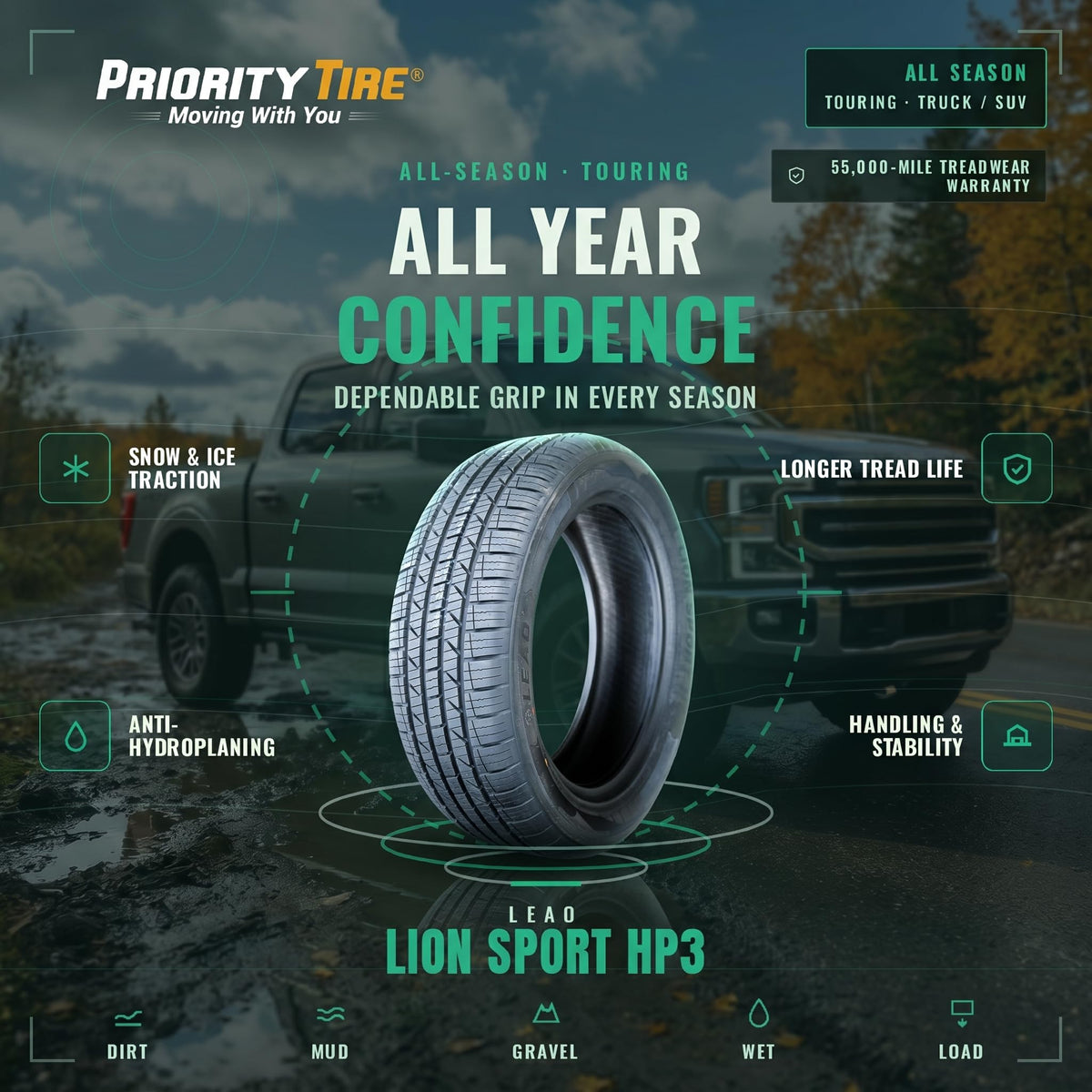 215/60R16 95H Tire A206