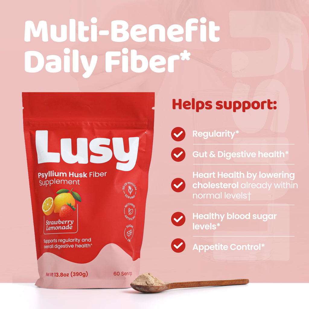Psyllium Husk Fiber Supplement Strawberry Lemonade 13.8 oz K710772