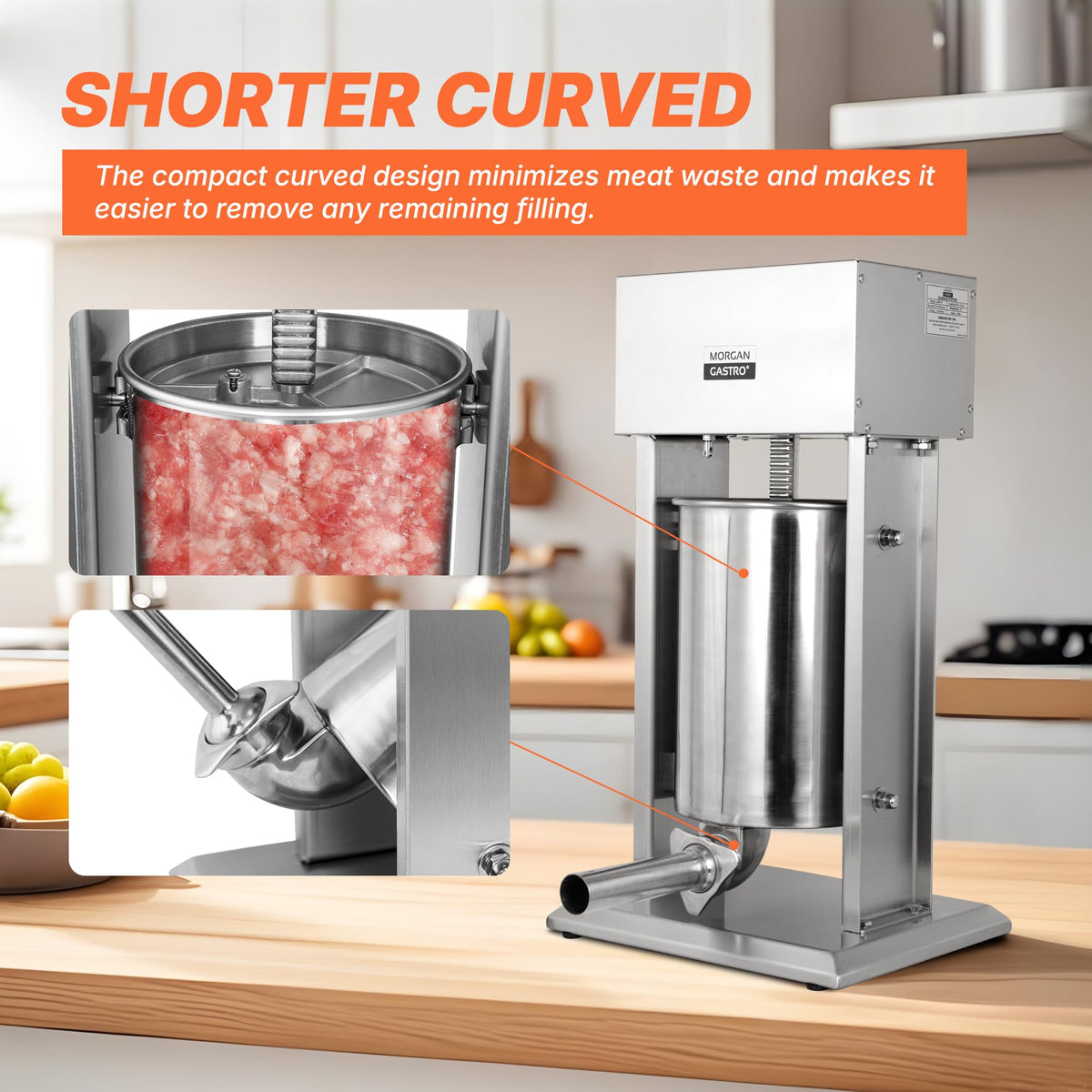 10L Electric Sausage Stuffer with 5 Tubes B136