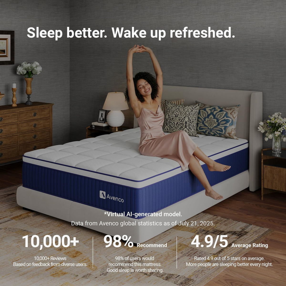 12 Inch Full Size Hybrid Gel Memory Foam Mattress K64256