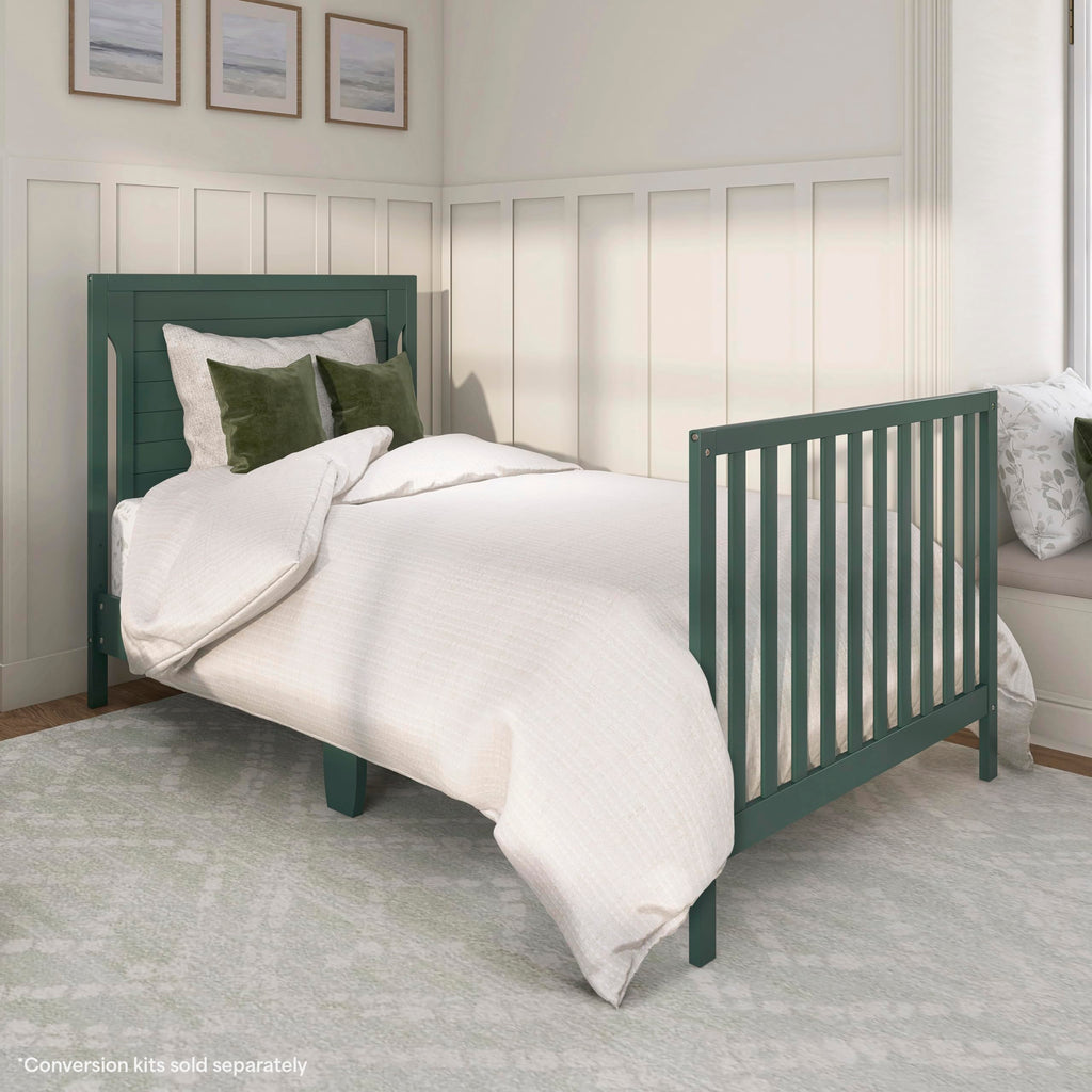 4-in-1 Convertible Mini Baby Crib with Mattress Pad O8925
