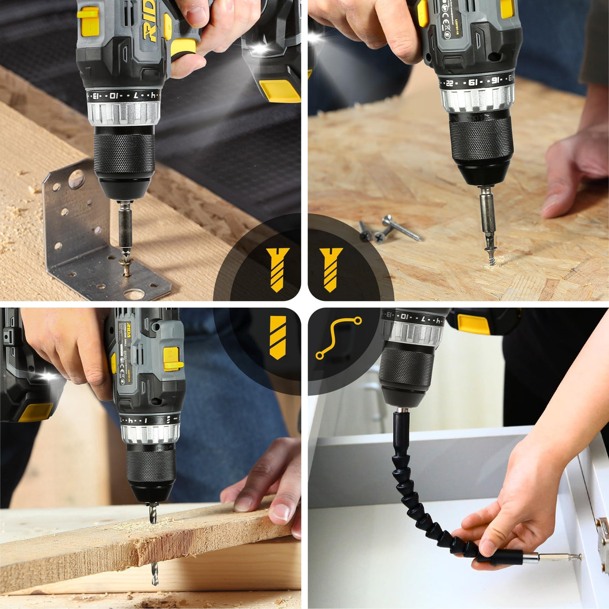 20V Cordless Drill with 2.0AH Battery & Charger V680