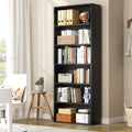 Black 6 Tier 71 Inch Bookshelf B24168