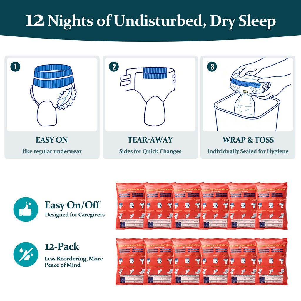 Leak Proof Adult Urine Pants with Urine Bag V915284