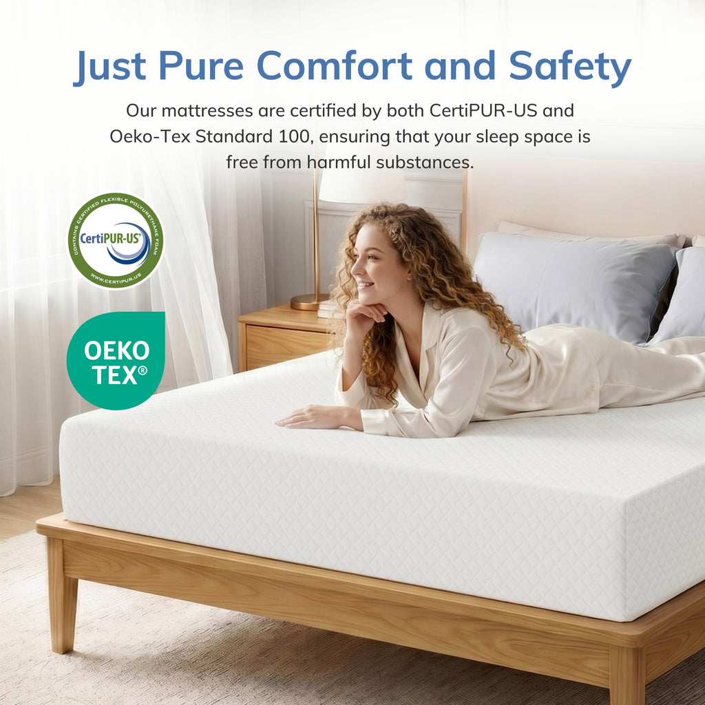Twin Memory Foam Mattress 5 Inch Green Tea Infused B34638