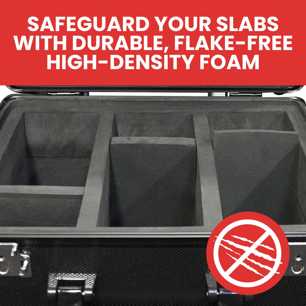 Black 3 Row Graded Card Storage Box with TSA Lock N9896