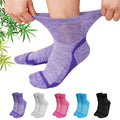 Bamboo Viscose Non-Binding Ankle Socks 5 Pairs J797