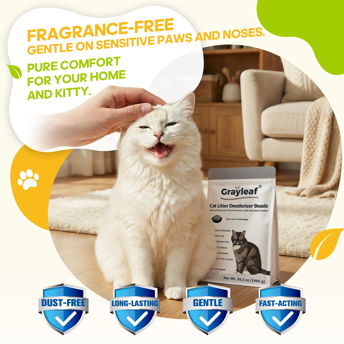 Unscented Cat Litter Deodorizer 35.2oz F17877