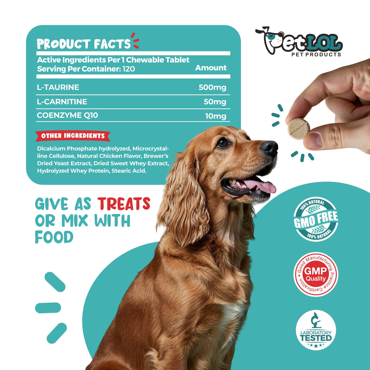 Taurine 500 mg for Dogs K99093