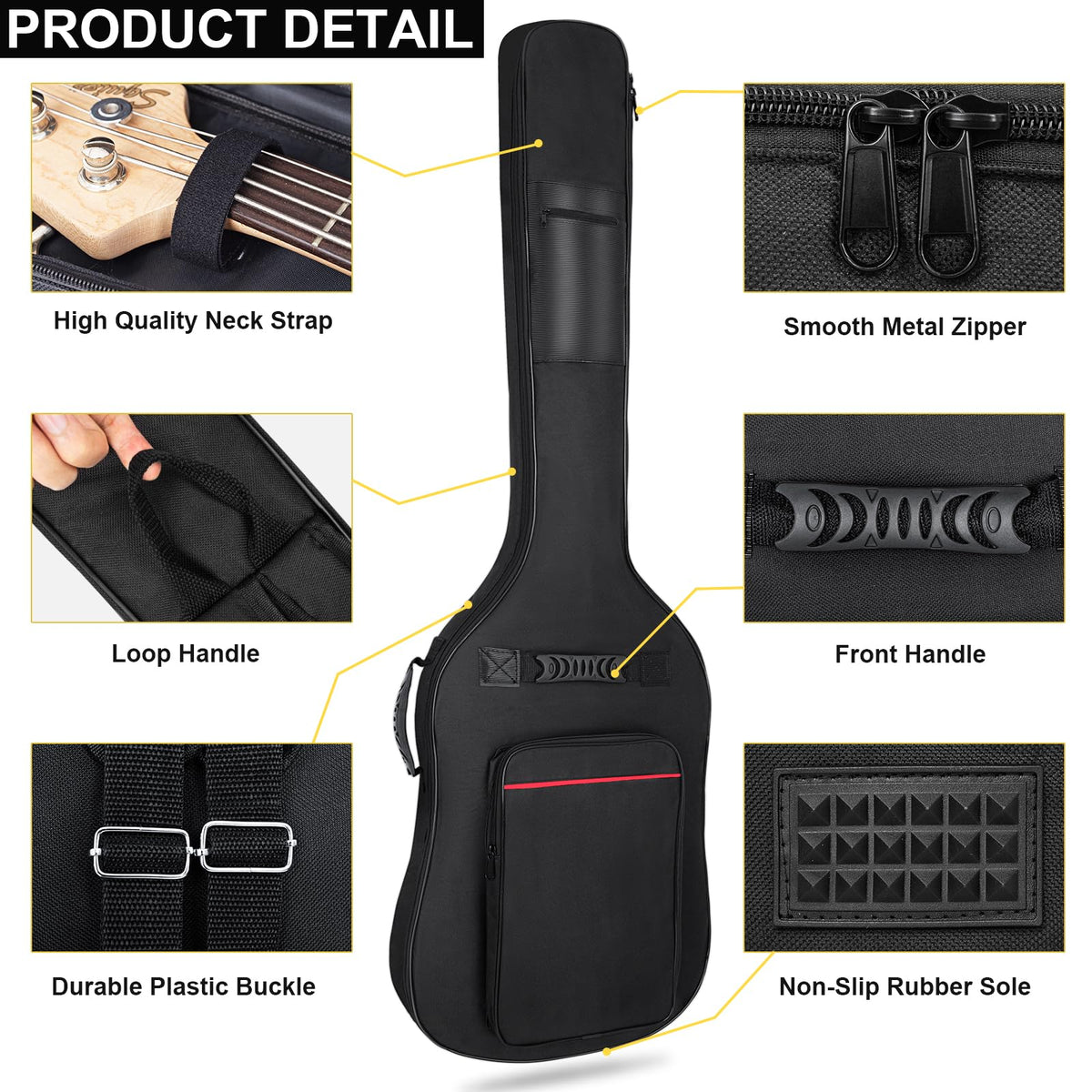 7mm Padding Waterproof Electric Bass Guitar Bag G6145