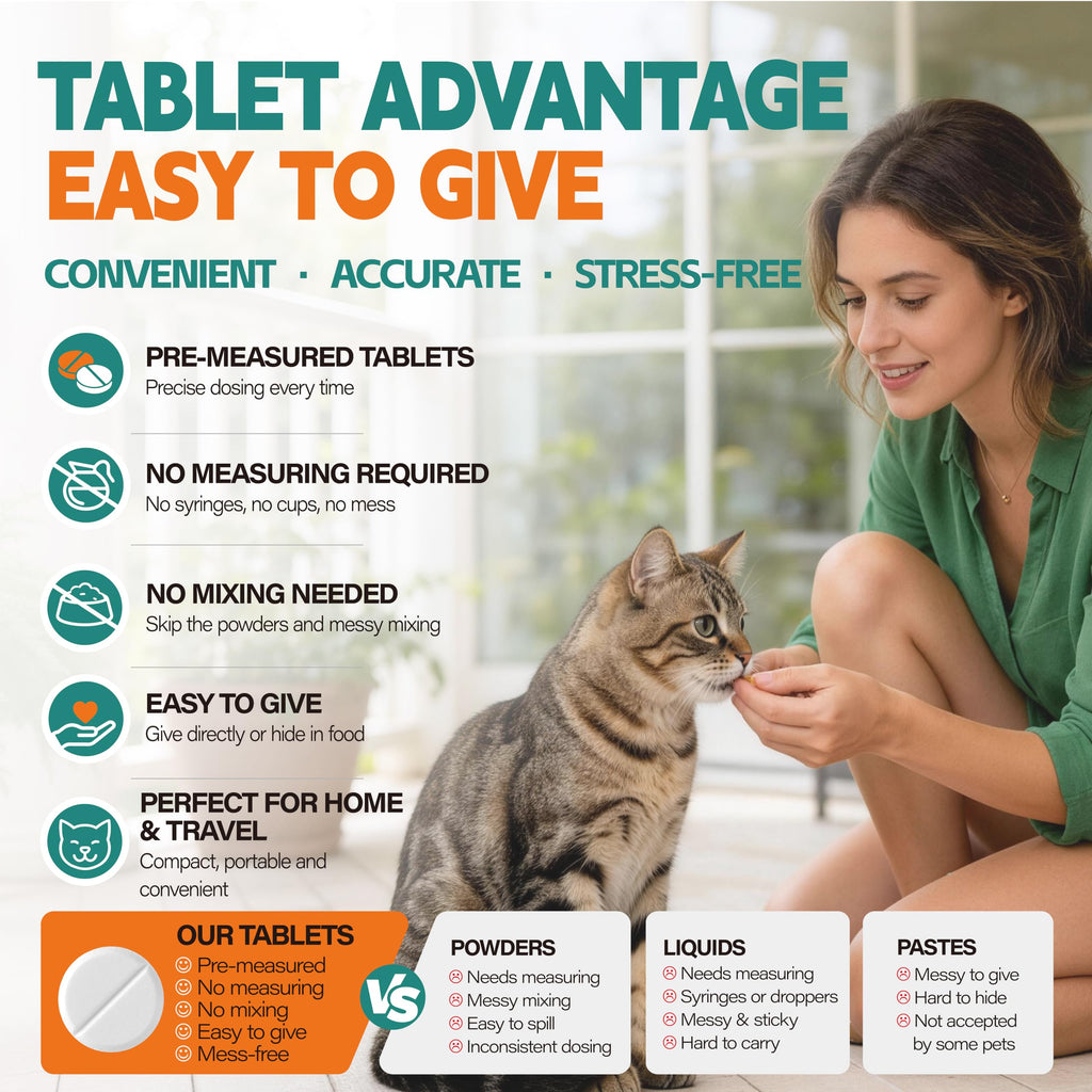Broad Spectrum Cat Dewormer Tablets 60 Count D587443
