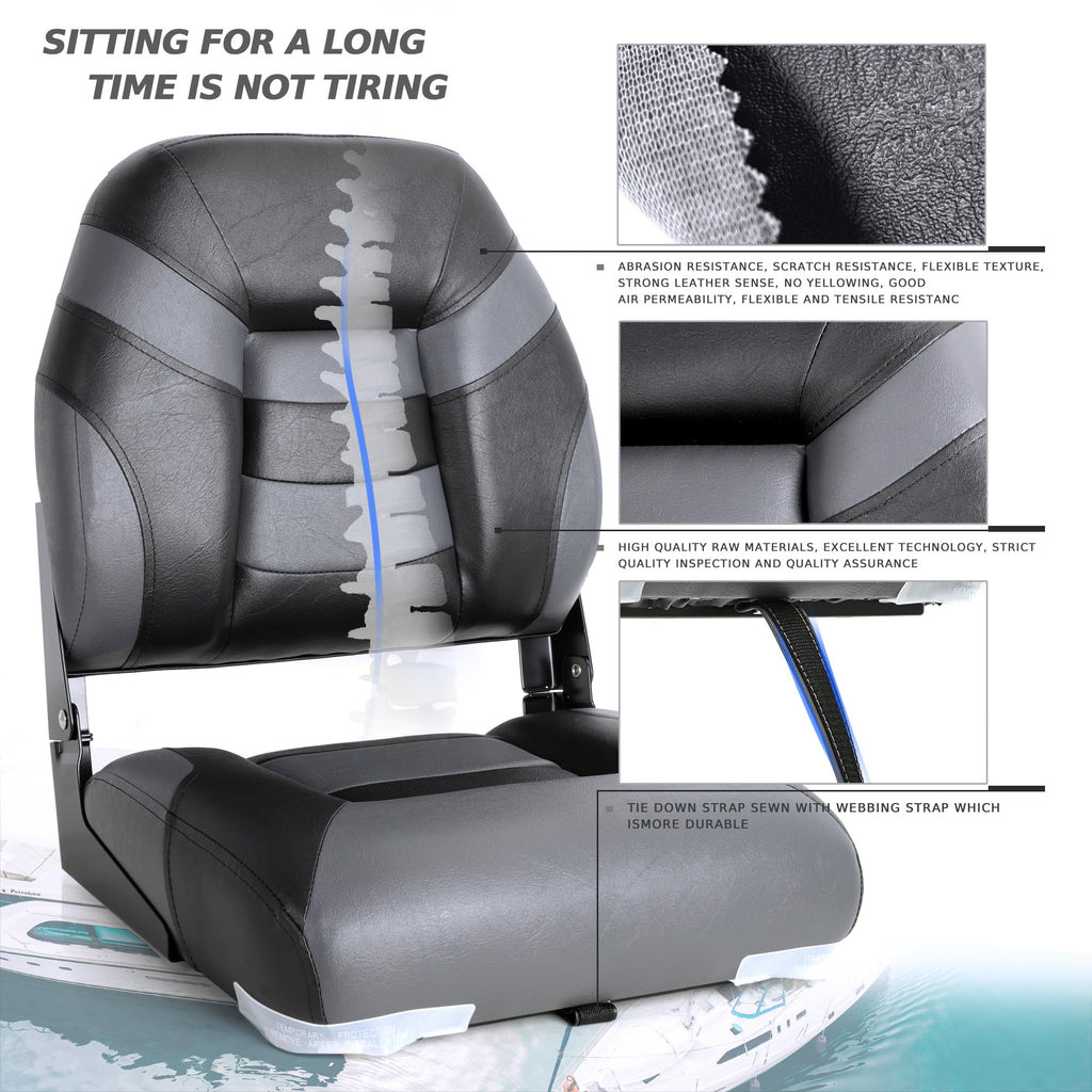 Low Back Folding Boat Seat 2 Pack I64834