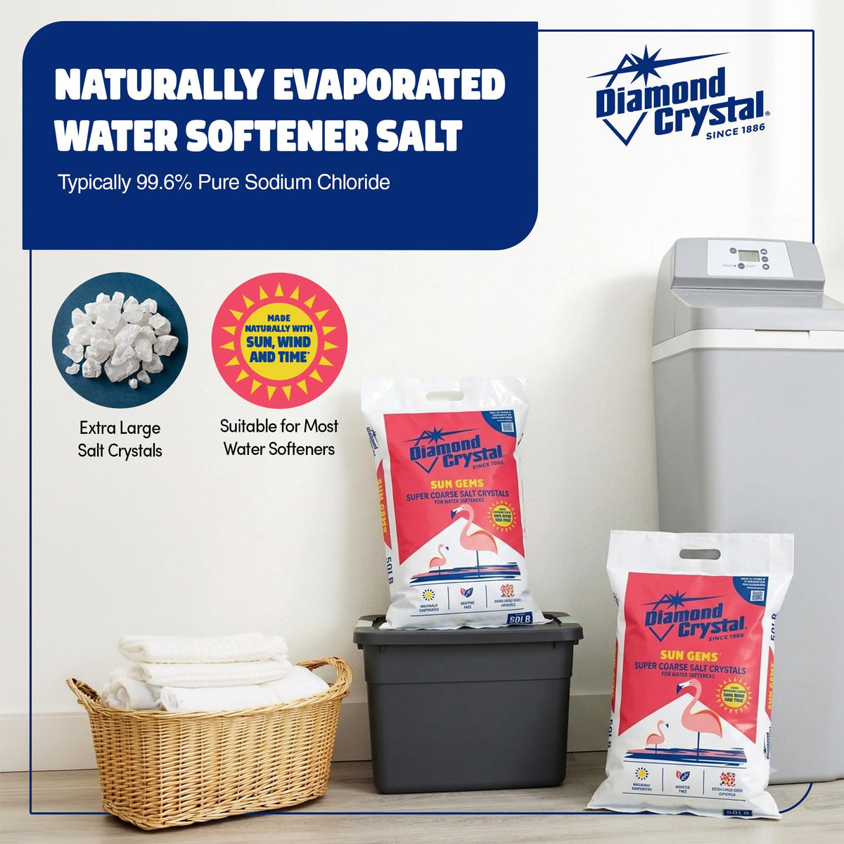 3 Pack Super Coarse Water Softener Salt, 40 Pounds M48131