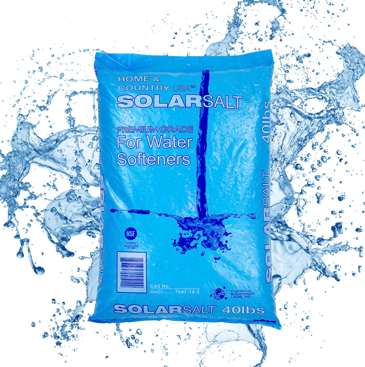 40 Pound Bag All Natural Solar Salt for Water Softener W5331