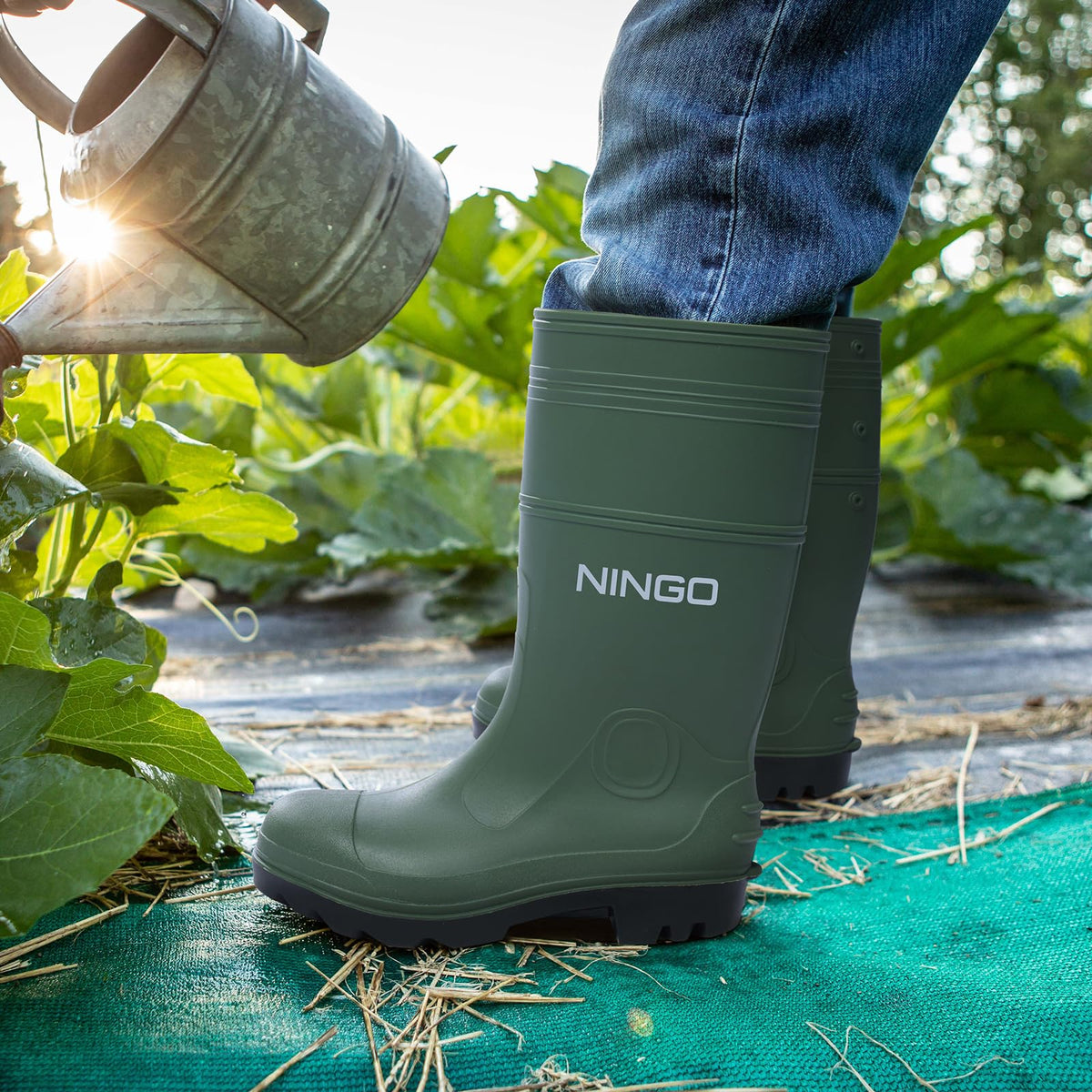 Men's Steel Toe Waterproof Rubber Boots D58098