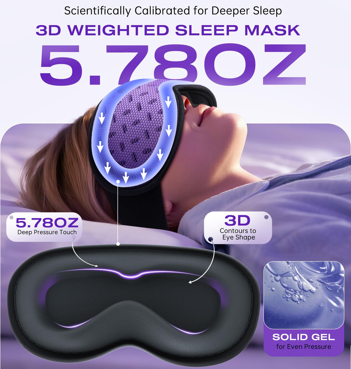 Bluetooth Sleep Mask Headphones with Hot & Cold Compress O3083