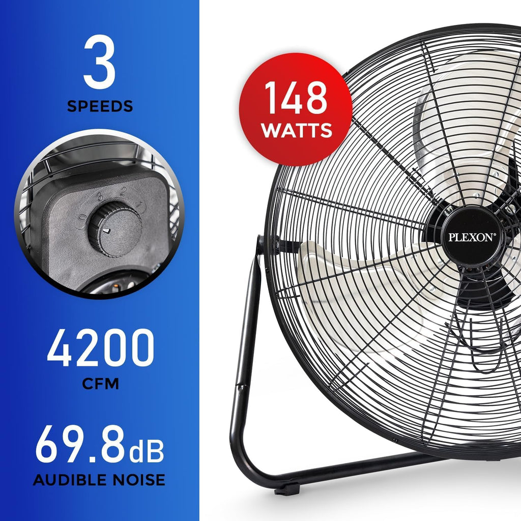 20" High Velocity Floor Fan 2 Pack S689