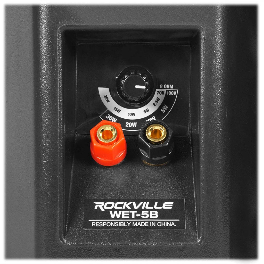 Black Indoor/Outdoor Wall Speaker, 2-Pack J7450