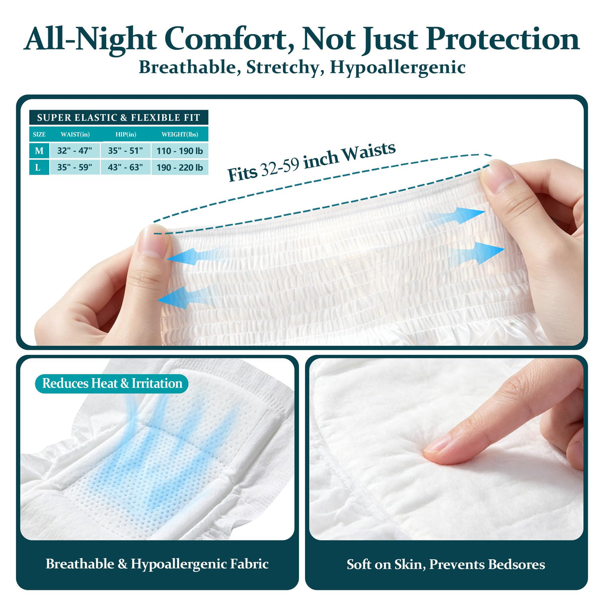 Leak Proof Adult Urine Pants with Urine Bag V915284
