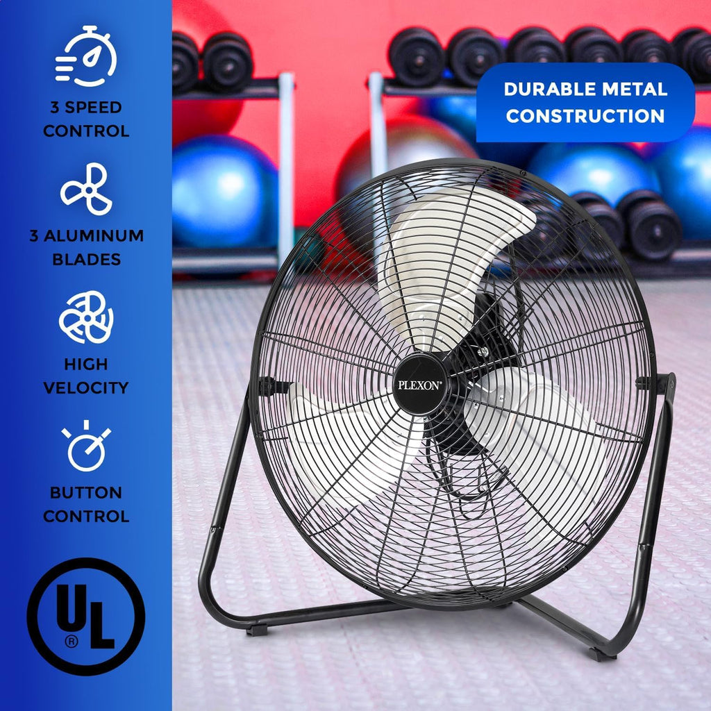20" High Velocity Floor Fan 2 Pack S689