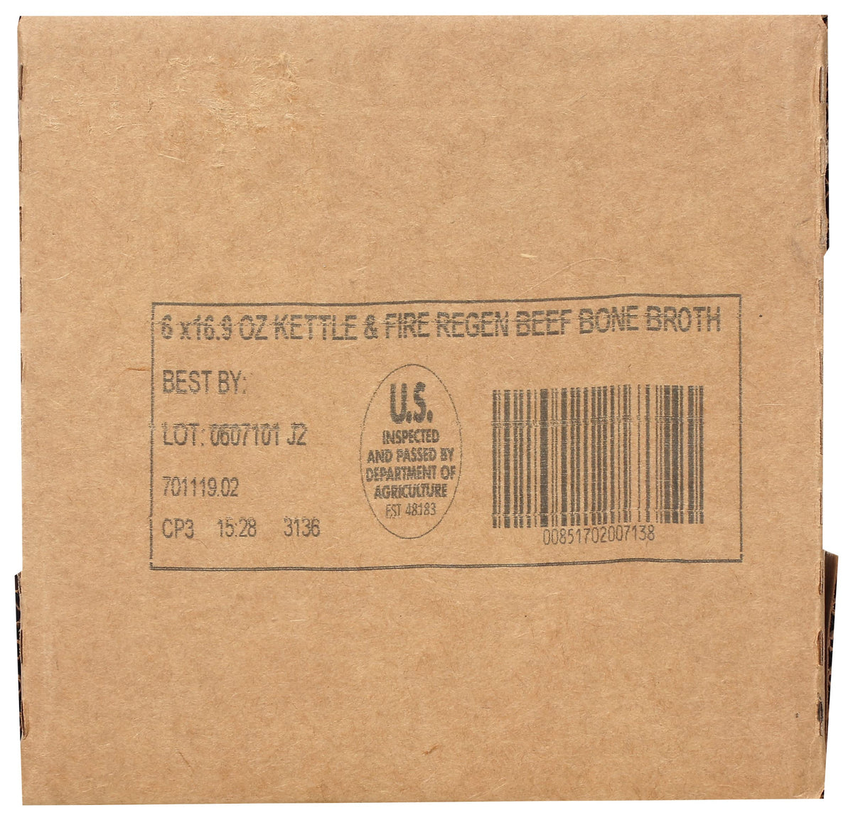 Beef Bone Broth 16.9 Oz (Pack of 6) U626646