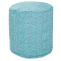 Teal Indoor/Outdoor Bean Bag Ottoman Pouf B7950