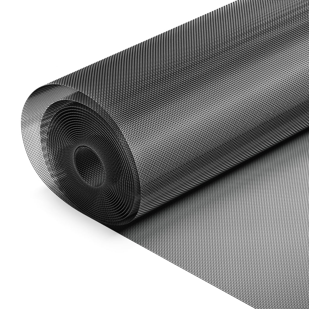 Black 304 Stainless Steel Window Screen Wire Mesh Roll U250868