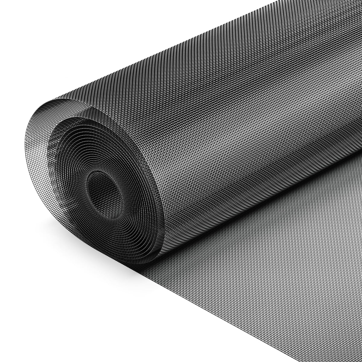 Black 304 Stainless Steel Window Screen Wire Mesh Roll U250868